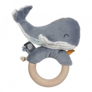 Jucarie zornaitoare din lemn, Ocean blue - Little Dutch Jucarie zornaitoare din lemn, Ocean blue - Little Dutch
