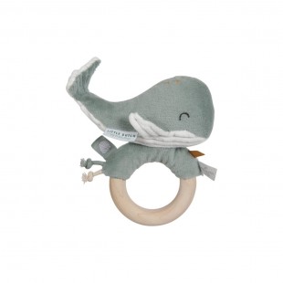 Jucarie zornaitoare cu inel din lemn - Ocean mint - Little Dutch Jucarie zornaitoare cu inel din lemn - Ocean mint - Little Dutch